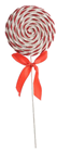 Small White & Red Swirl Lollipop 