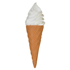 Lifelike Vanilla Ice-Cream Cone 