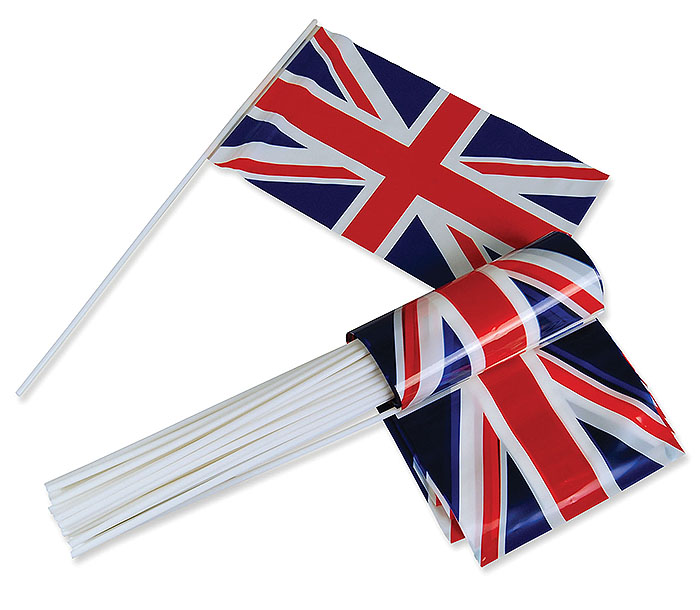 Union Jack Handheld Flags Pk50 - Flags Bunting