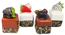 Square Patisserie Style Cakes - Set of 