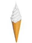 Lifelike Vanilla Angled Ice-Cream Cone 