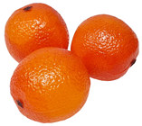 Plastic Oranges - 7.5cm Pk.3 