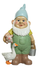 Garden Gnome with Goose & Piglet 