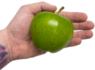 Fake Green Apples - 7cm Pk.3 