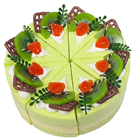 Kiwi & White Chocolate CUT Gateau Ca 