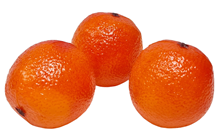 Plastic Oranges - 7.5cm Pk.3 