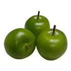 Fake Green Apples - 7cm Pk.3 