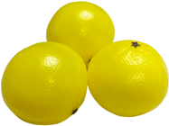 Plastic Grapefruits  - 10cm Pk.3 