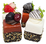 Square Patisserie Style Cakes - Set of 