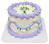 Lilac Fancy Iced Cake 