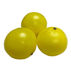 Plastic Grapefruits  - 10cm Pk.3 