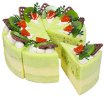 Kiwi & White Chocolate CUT Gateau Ca 